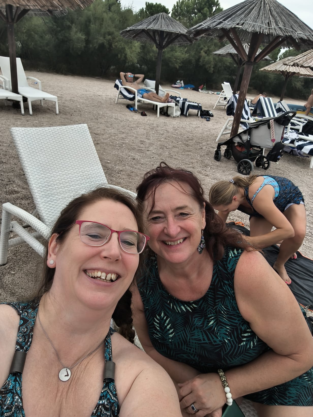 Am Strand in Kroatien