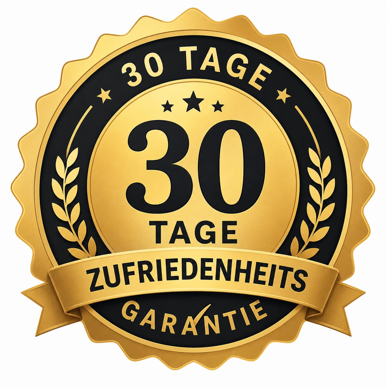 30 Tage Zufriedenheitsgarantie Siegel