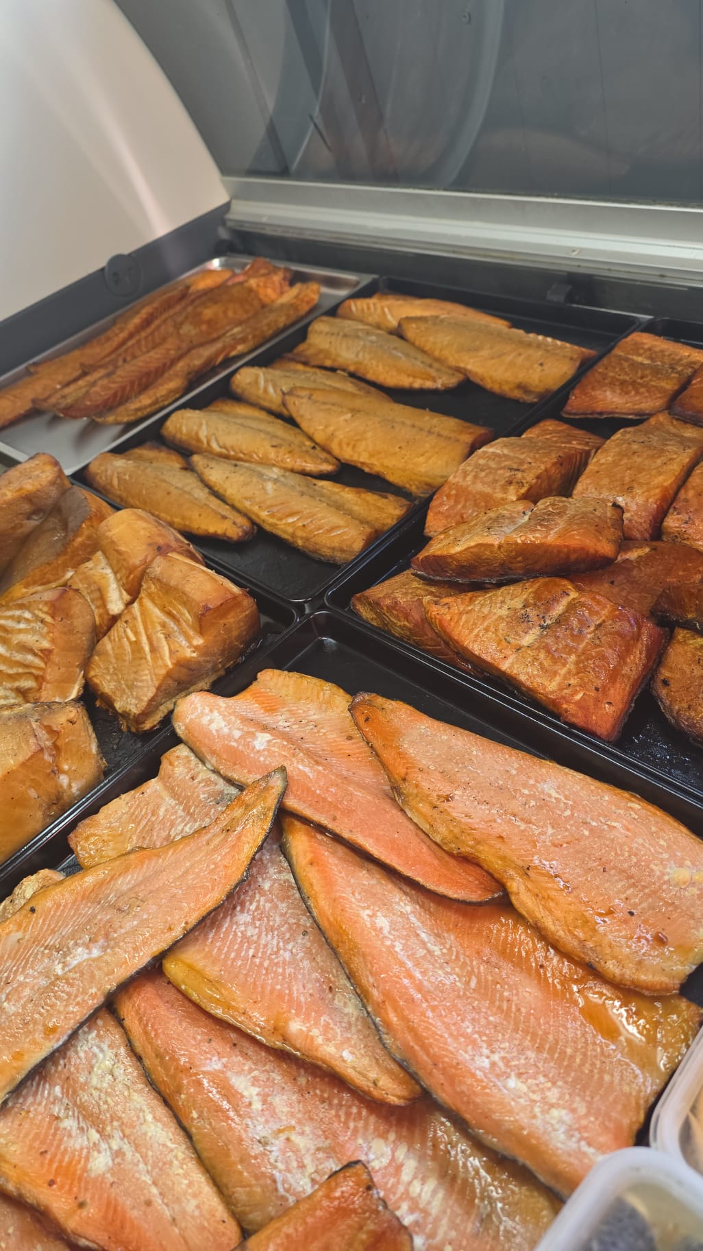 Fischbrötchen Auslage
