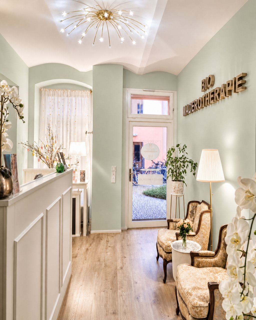 Empfangsbereich BIO MADEROTHERAPIE Berlin