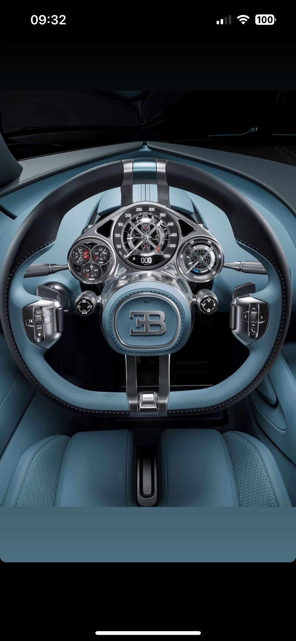 Bugatti Supersportwagen Cockpit