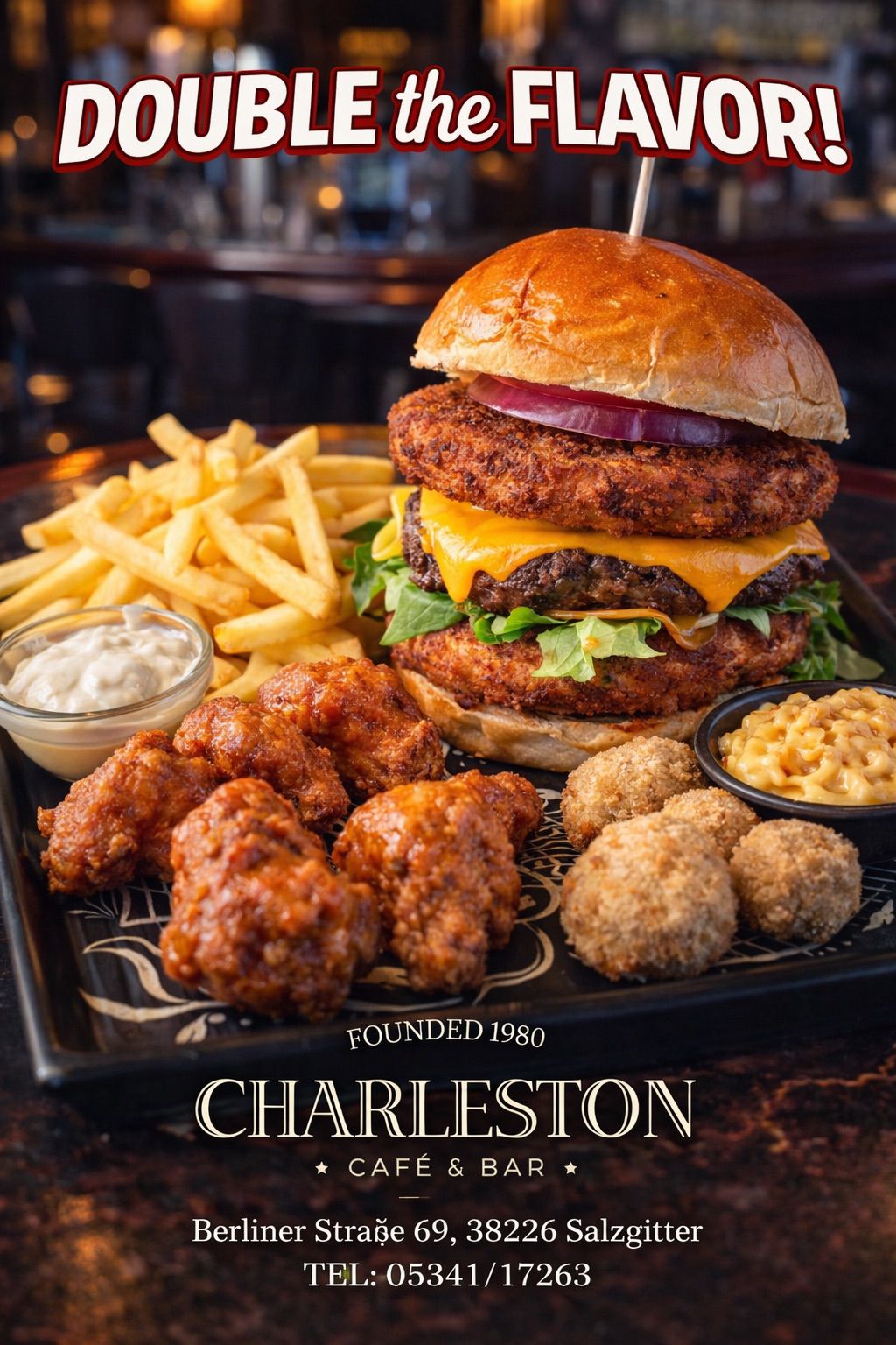 Double the Flavor Burger