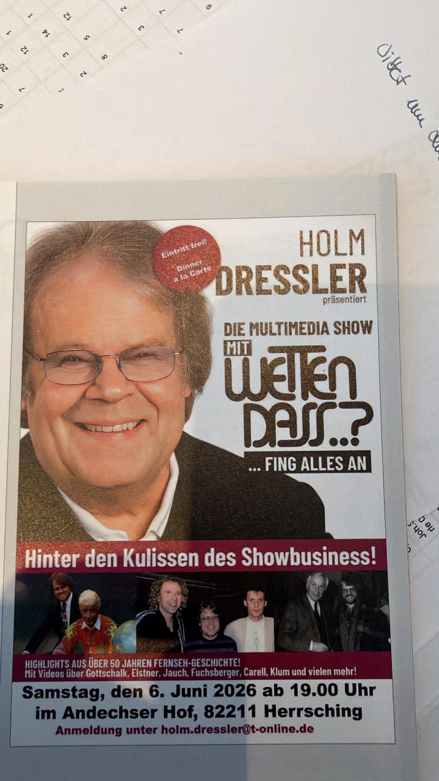 Wetten, dass..? – fing alles an mit Holm Dressler