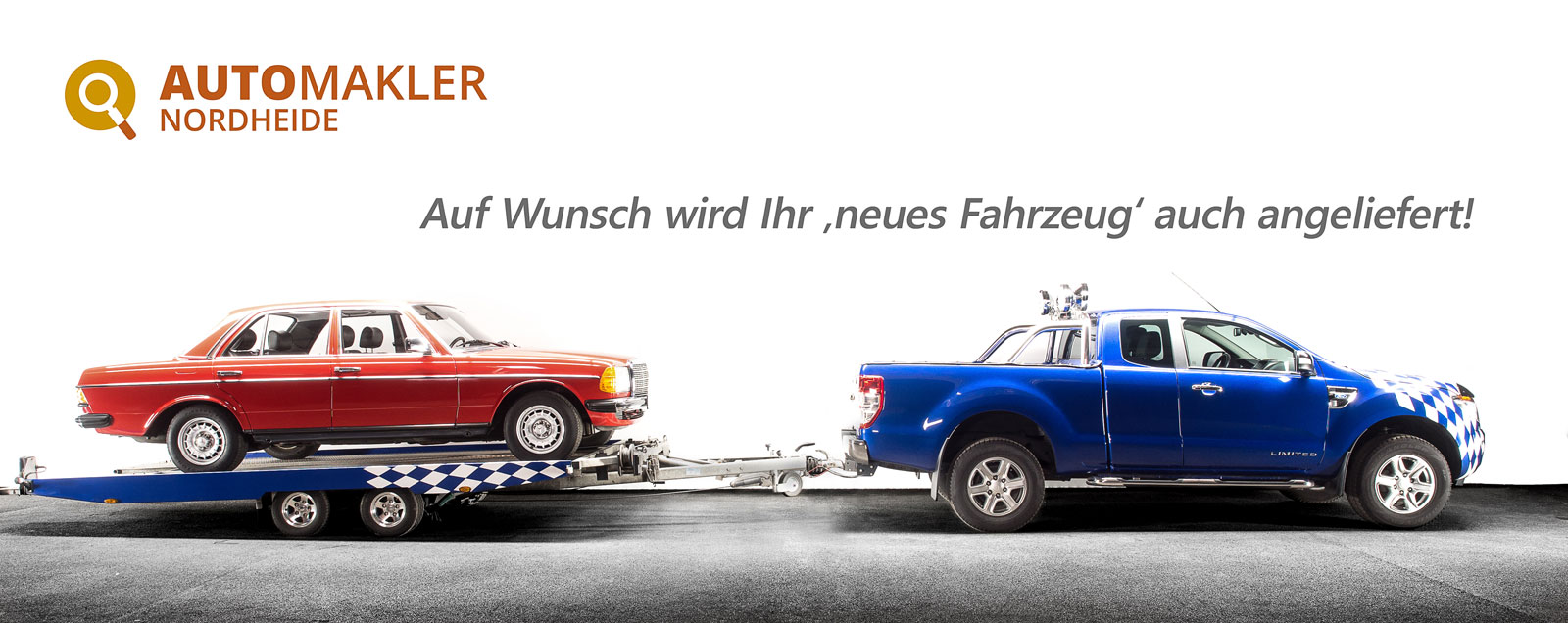 Auf Wunsch wird Ihr neues Fahrzeug angeliefert