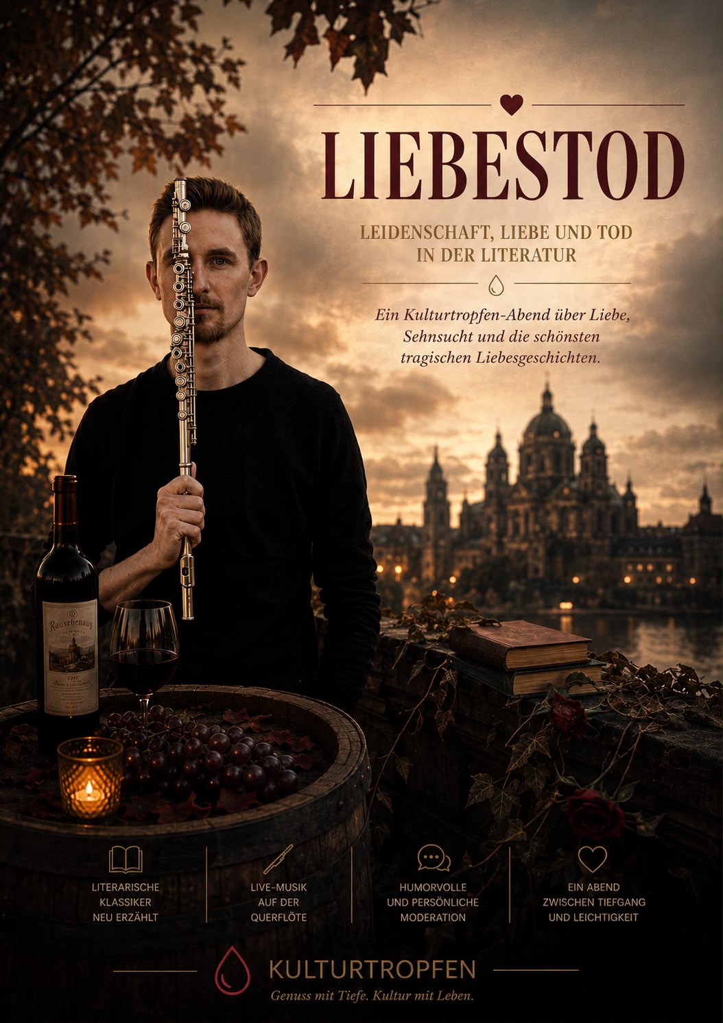 LIEBESTOD – Kulturtropfen Abend mit Ben Kutta, 25. September 2026