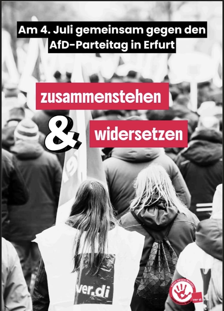 Am 4. Juli gemeinsam gegen den AfD-Parteitag in Erfurt