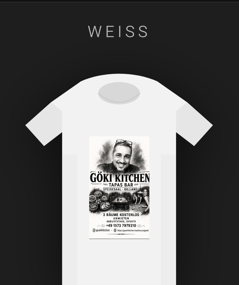 Göki Kitchen T-Shirt Weiß