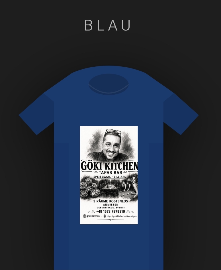 Göki Kitchen T-Shirt Blau