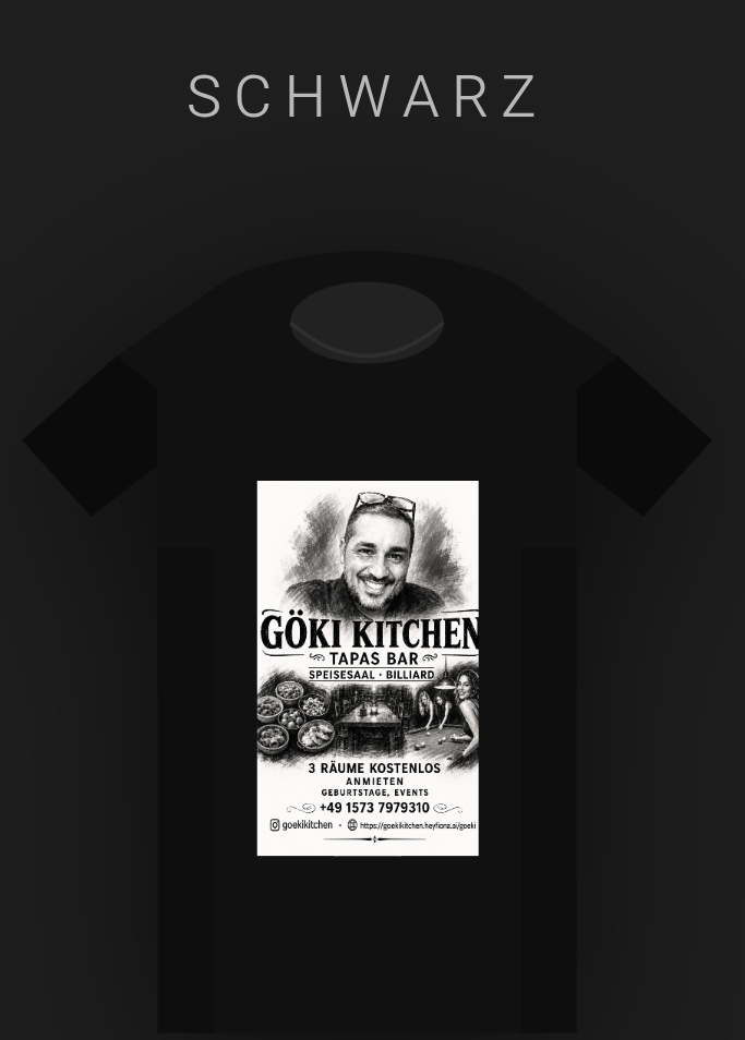 Göki Kitchen T-Shirt Schwarz