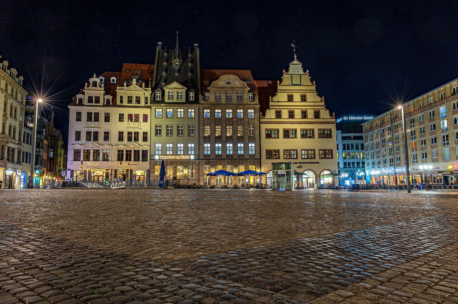 Leipzig Altes Rathaus bei Nacht — Fine Art Fotografie von Enrico Sporleder