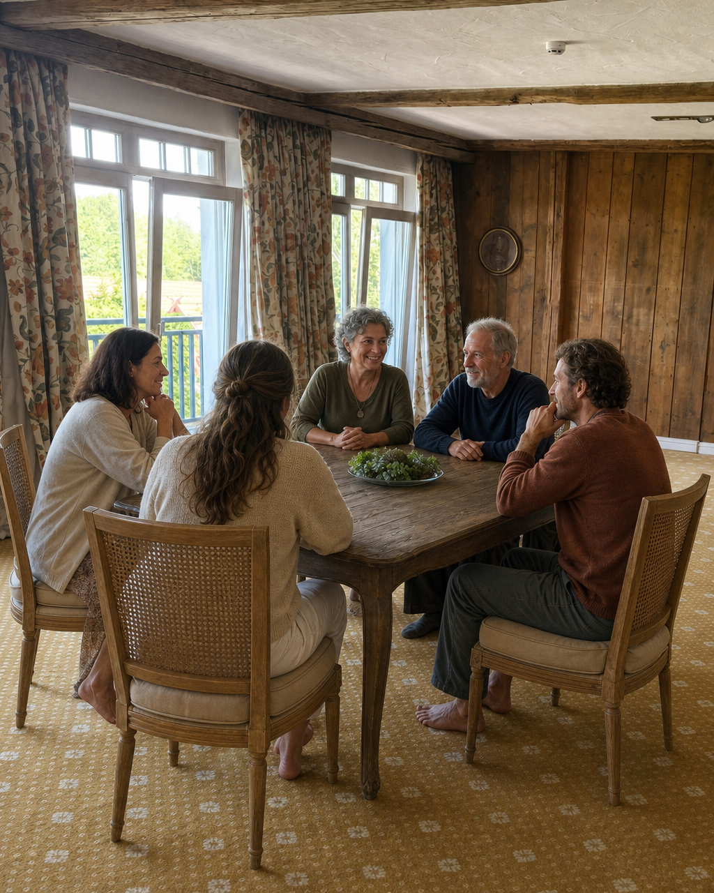 Kleine Gruppe im Retreat-Kreis