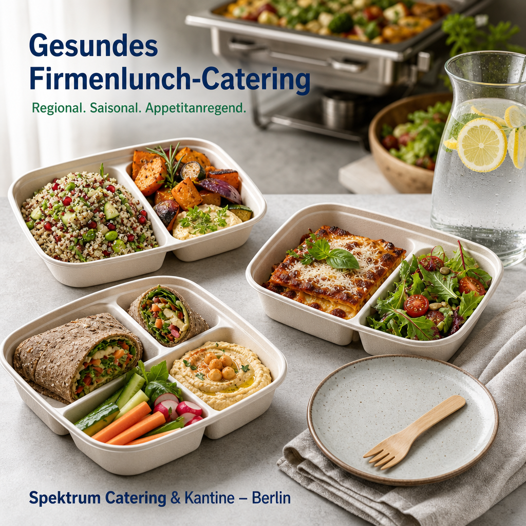 Frisches Firmenlunch Catering — Regional und saisonal