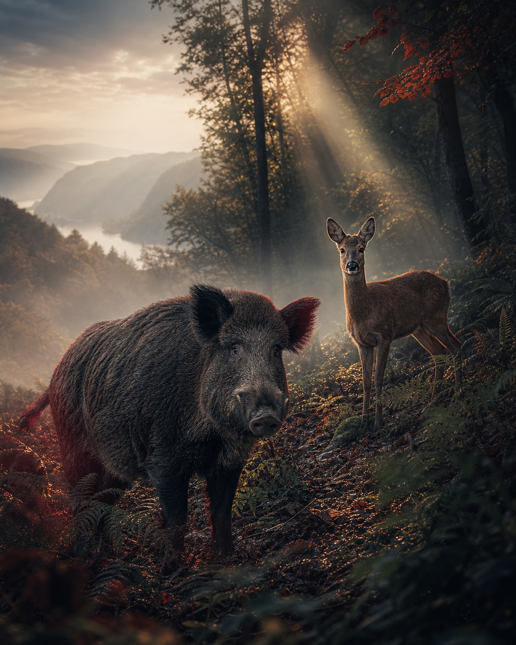 Wildschwein und Rehwild aus dem Revier Kestert im Mittelrheintal
