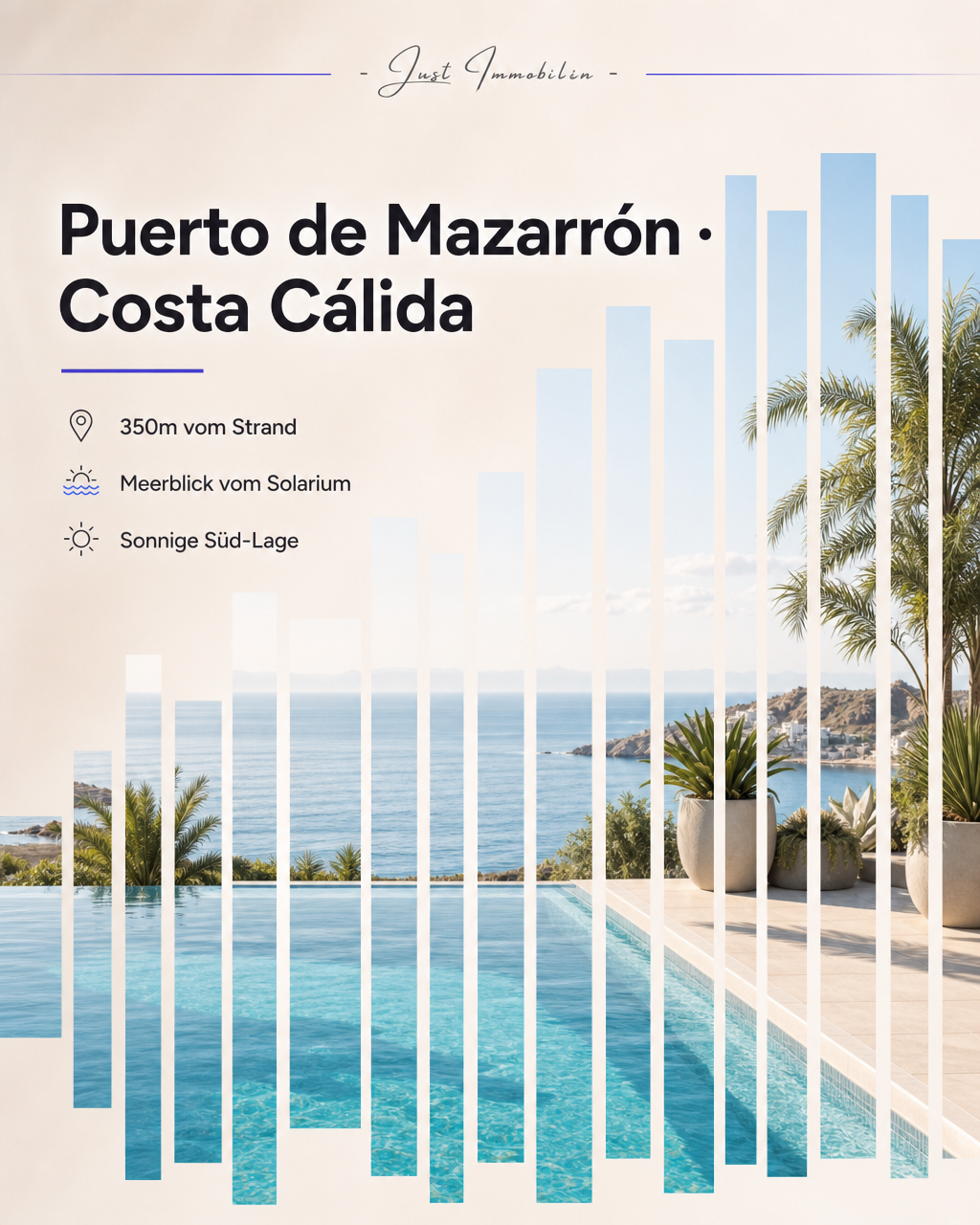 Lage: Puerto de Mazarrón, 350m vom Strand