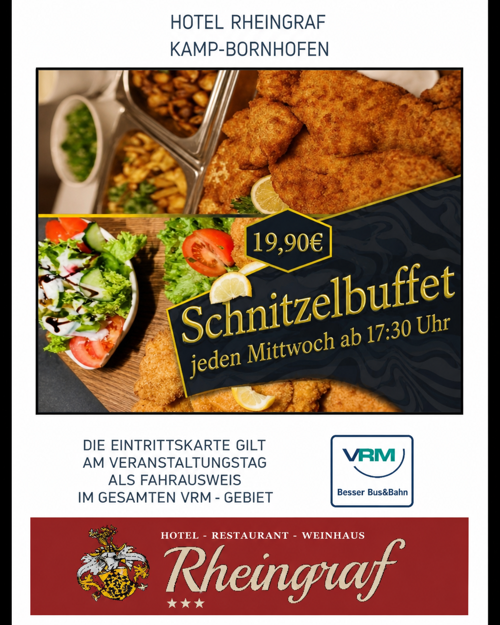 Eintrittskarte Schnitzelbuffet