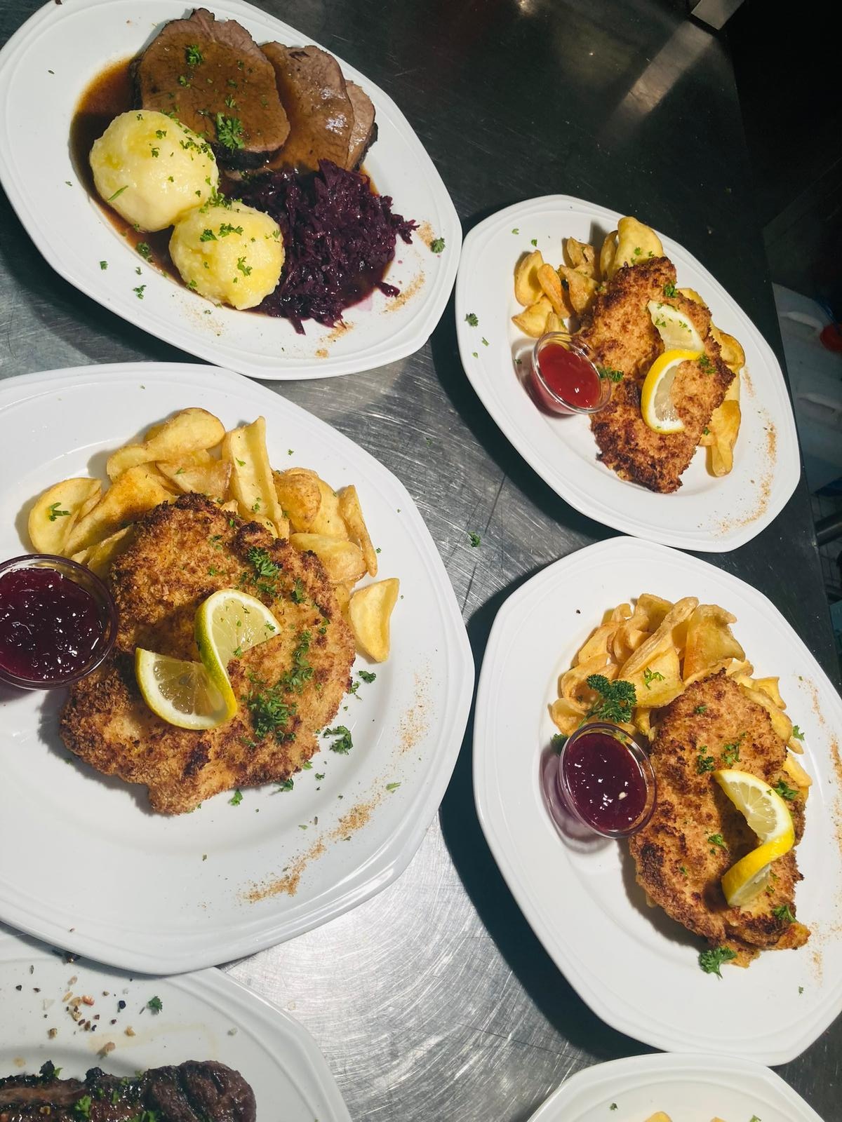 Schnitzelbuffet im Hotel Rheingraf