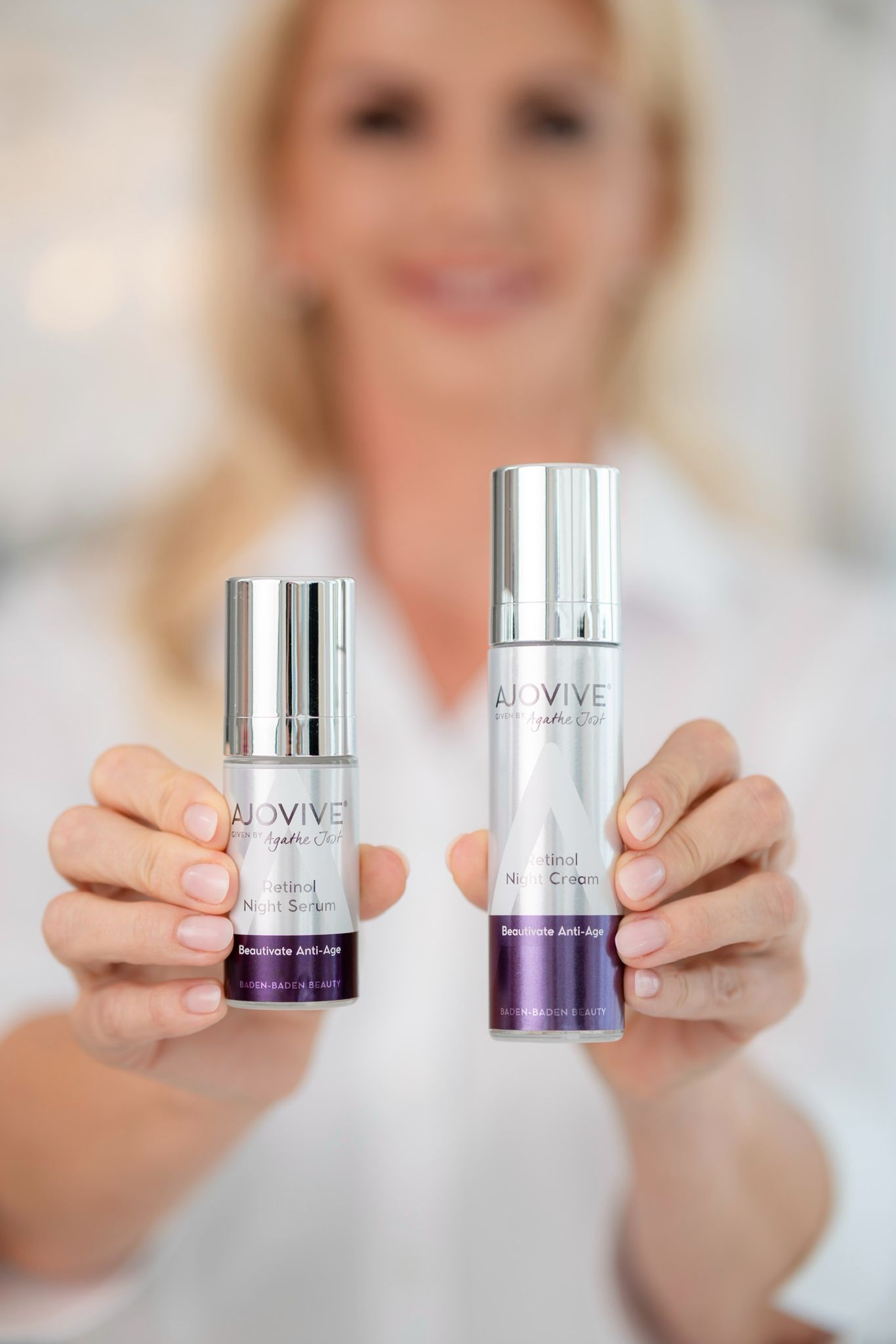 Agathe Jost mit AJOVIVE Beautivate Produktlinie