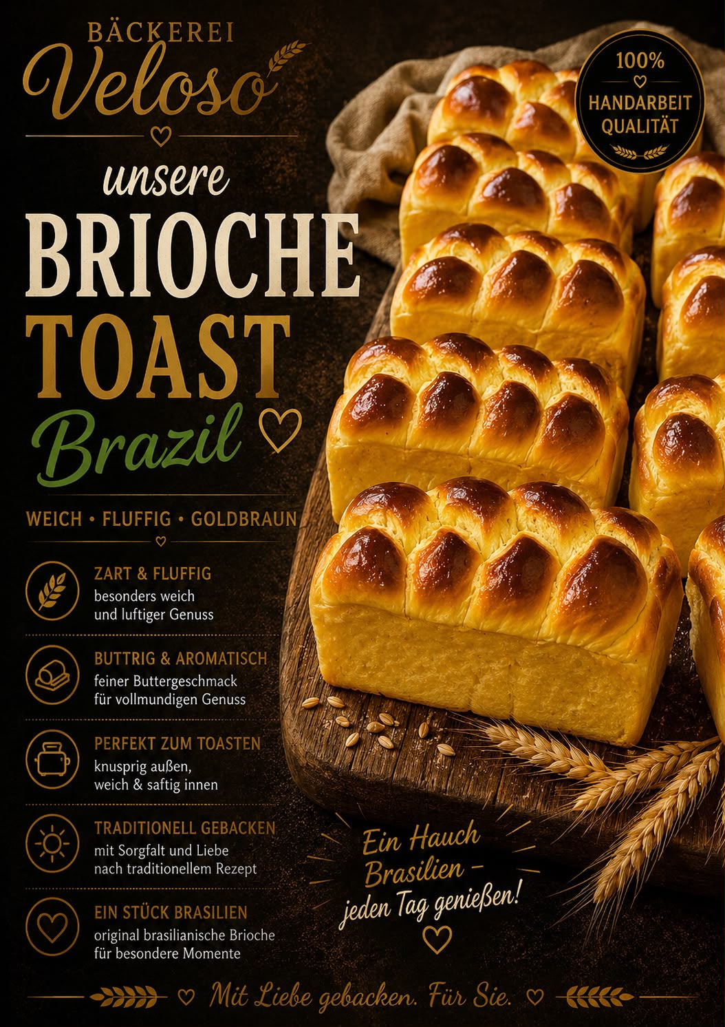 Brioche Toast Brazil von Bäckerei Veloso