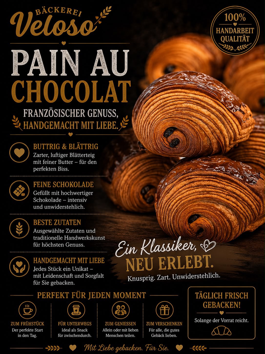 Pain au Chocolat von Bäckerei Veloso