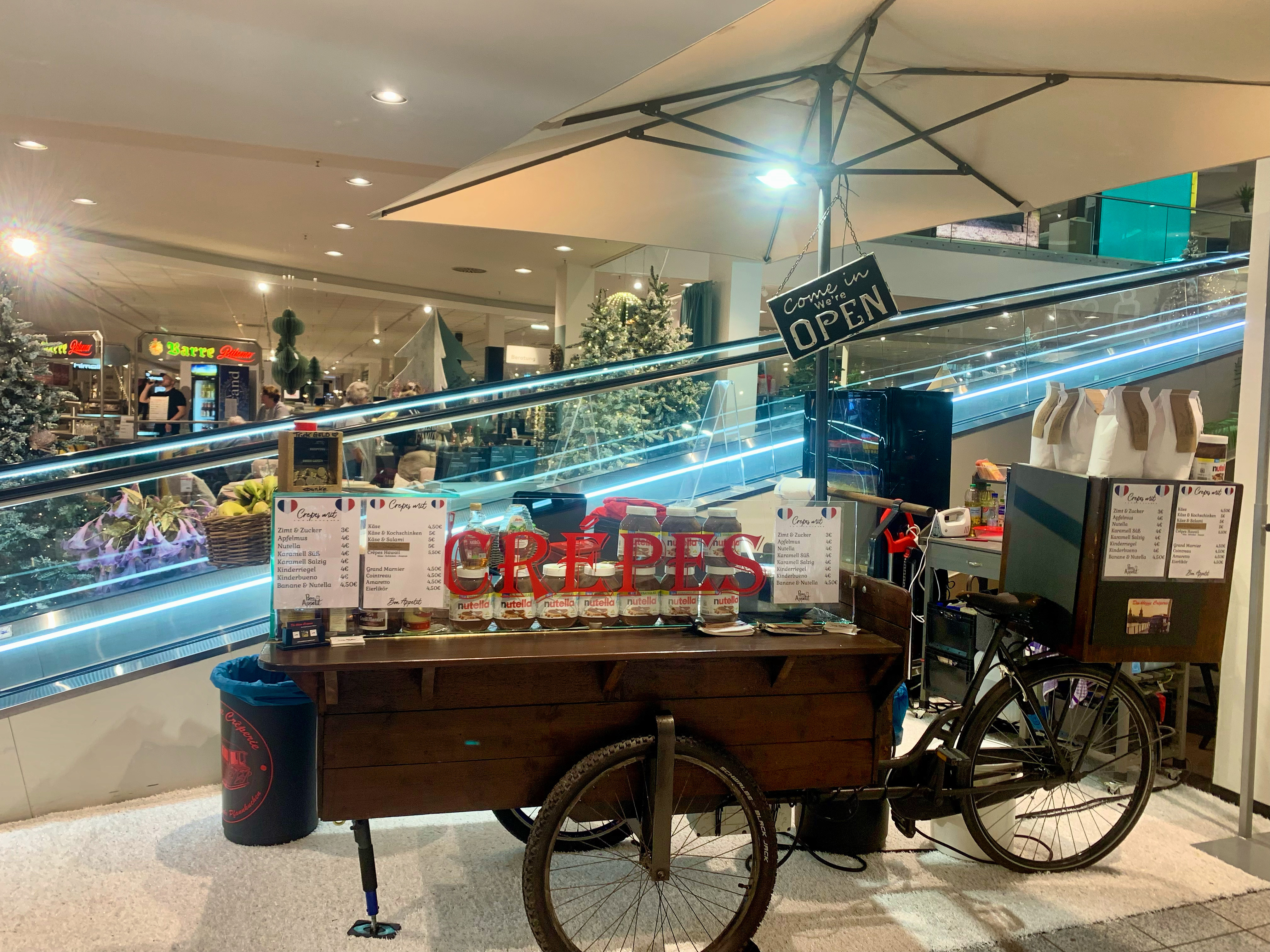 Crêpes-Bike von der kleinen Crêperie für Indoor-Events