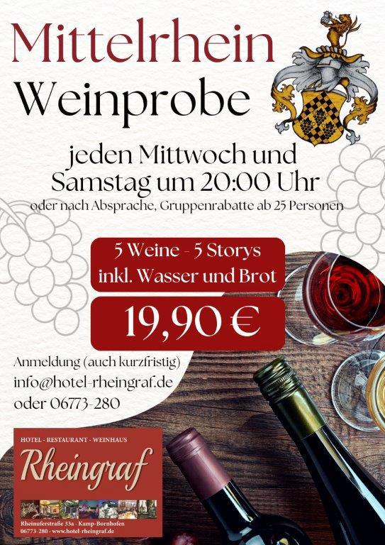 Weinprobe Veranstaltungsplakat