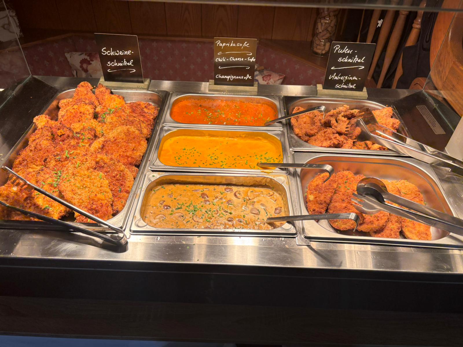Schnitzelbuffet im Hotel Rheingraf