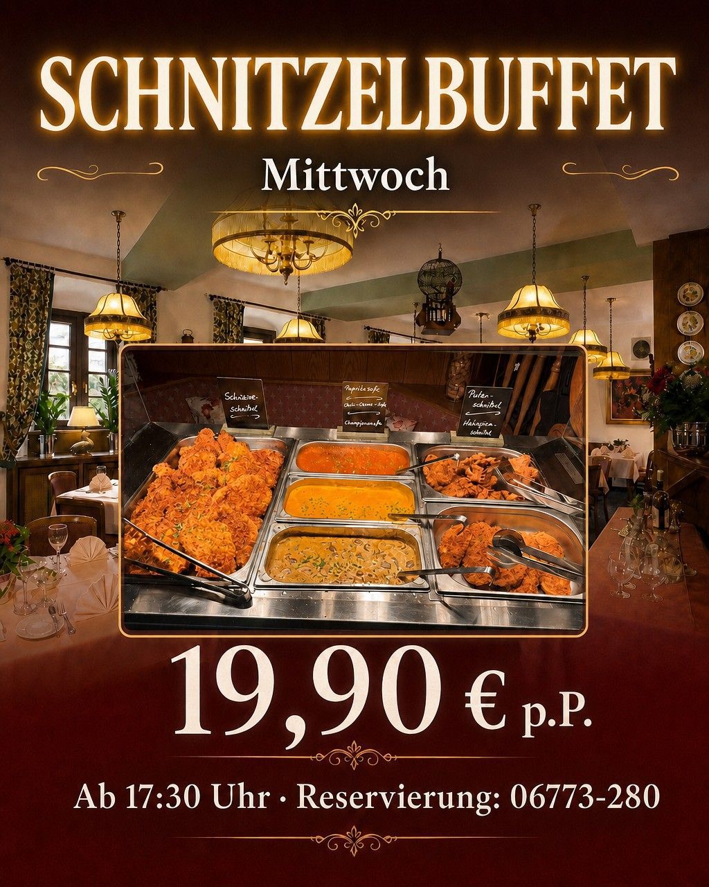 The Schnitzel Buffet at Hotel Rheingraf